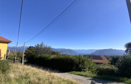 Terreno edificabile con vista panoramica sul Lago Maggiore